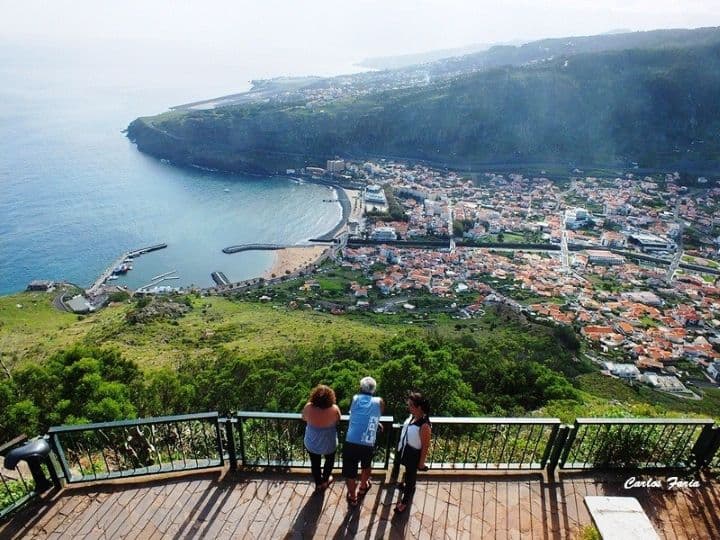 View over Machico Bay from Pico do Facho in Madeira