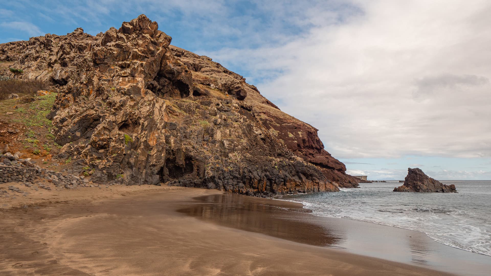 Prainha beach near Canical in Madeira