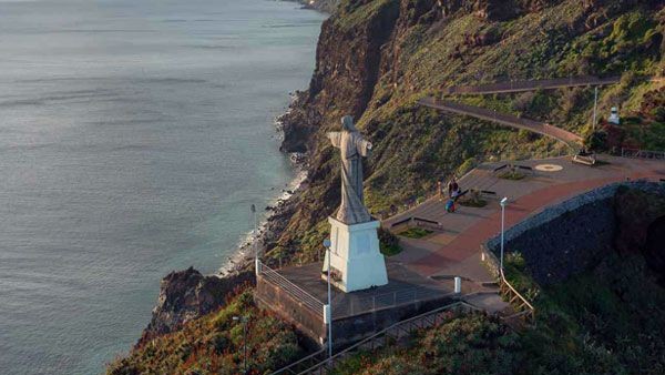Cristo Rei viewpoint in Garajau, Madeira